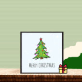 Poster sapin de Noël