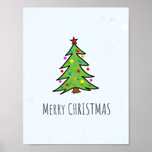 Poster sapin de Noël