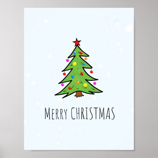 Poster sapin de Noël (Devant)