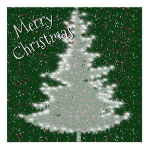 Poster Sapin de Noël Enchanted Winter Glow