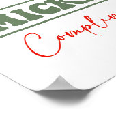 Poster sapin de Noël fraîchement coupé2 (Coin)