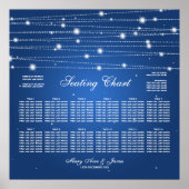 Poster Sapphire Blu mariage Sparkling Lines (Devant)