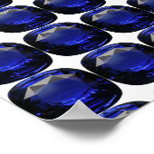 Poster Sapphire Gemstone Blue (Coin)