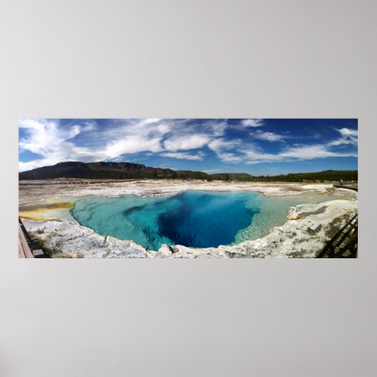 Poster Sapphire Pool Parc national Yellowstone (Devant)