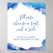 Poster Sapphire Tide Choisir un siège Mariage Signal (Devant)