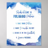 Poster Sapphire Tide Instantané Mariage Photo Signal (Devant)