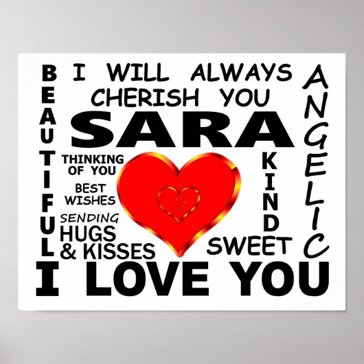 Poster Sara I Love You (Devant)