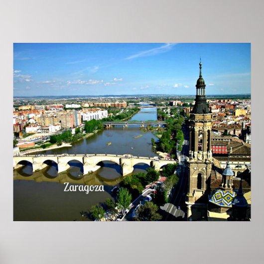 Poster Saragosse, Espagne (Devant)