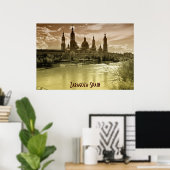 Poster Saragosse-Espagne II (Bureau à domicile)