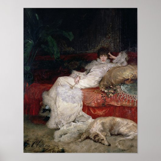 Poster Sarah Bernhardt 1876 (Devant)