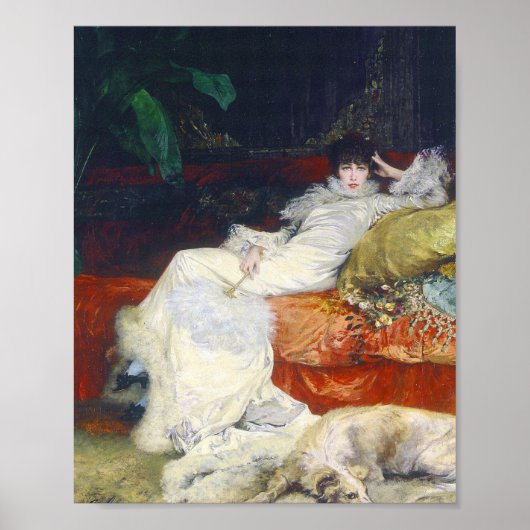 Poster Sarah Bernhardt - 1876 Portrait (Devant)
