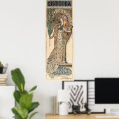 Poster Sarah Bernhardt par Alphonse Mucha (Bureau à domicile)