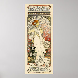 Poster SARAH BERNHARDT Paris Theatre Mucha Art Nouveau