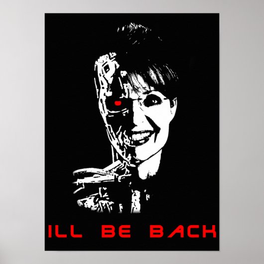 Poster sarah palin - ill be back (Devant)