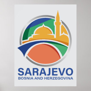 Poster Sarajevo Bosnie-Herzégovine