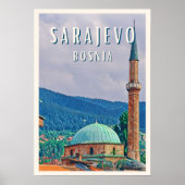 Poster Sarajevo, ville historique de- (Devant)