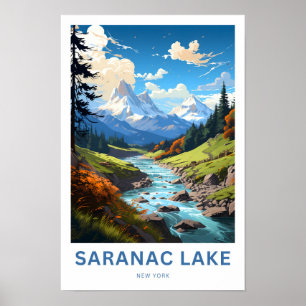 Poster Saranac Lake New York