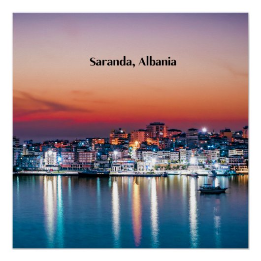Poster Saranda, Albanie (Devant)
