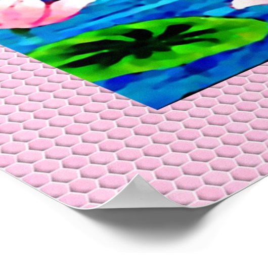 Poster Saraswati assis sur une fleur de lotus (Coin)