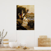 Poster SARASWATI - Divinité des arts et des rivières (Cuisine)