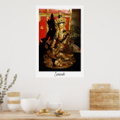 Poster Saraswati, Musique et Poésie (Cuisine)