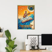 Poster Saraswati V05 (Bureau à domicile)