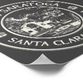 POSTER SARATOGA CALIFORNIE VINTAGE (Coin)