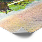 Poster Saratoga Race Track - Vue de la ligne d'arrivée (Coin)