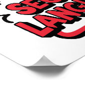 Poster Sarcasm My Second Language Sassy Humor Art (Coin)