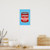 Poster Sarcasme dans la sauce tomate (Cuisine)