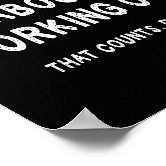 Poster Sarcastic Lazy Workout Saying Funny Working Out Mo (Coin)