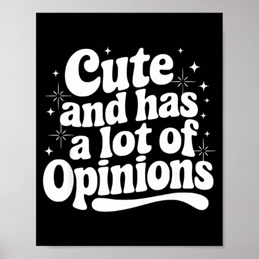 Poster Sarcastic Quote Saying Cute &amp; Has Onions Girly (Devant)