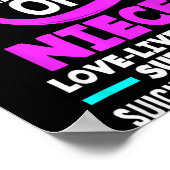 Poster Sarcelle Violet En Mémoire De Ma Nièce Prévention (Coin)