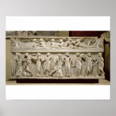 Poster Sarcophage des Muses, romain (marbre) (Devant)