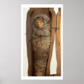 Poster Sarcophagus and mummified body of Psametic I (Devant)