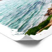 Poster Sardaigne Italie Ile Voyage (Coin)