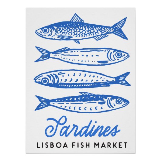 Poster Sardines Art (Devant)