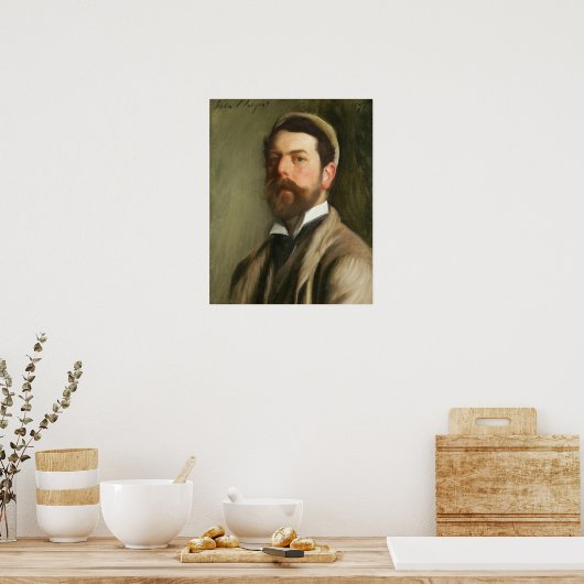 Poster Sargent - Autoportrait 1892 (Cuisine)