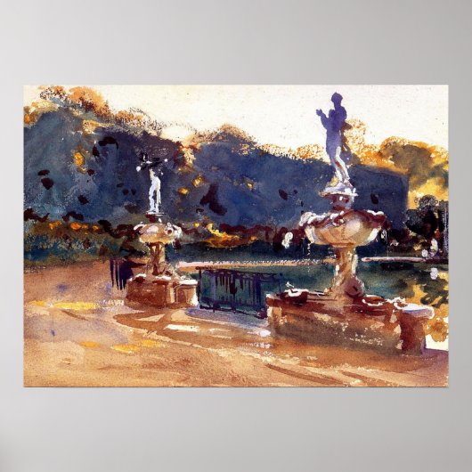 Poster Sargent - Boboli Gardens 1907 (Devant)