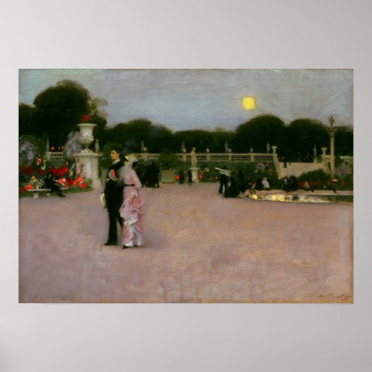Poster Sargent - Dans Le Jardin Du Luxembourg (Devant)