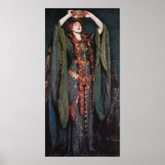 Poster Sargent - Ellen Terry As Lady Macbeth 1889 (Devant)