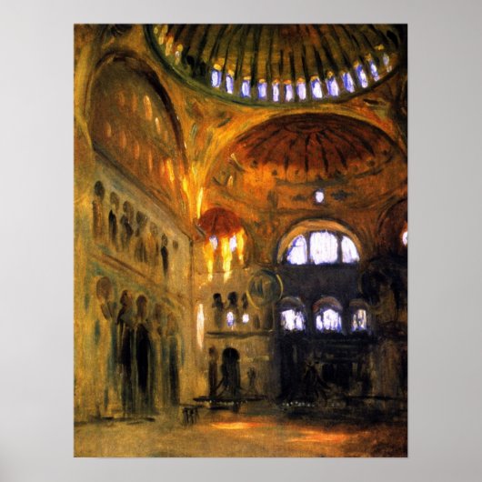 Poster Sargent - Intérieur de la Sainte-Sophie (Devant)