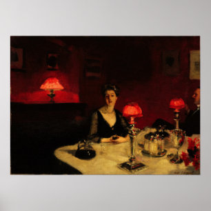 Poster Sargent - Le Verre De Porto, Table à manger la nui