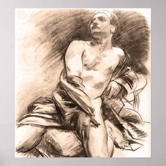 Poster Sargent - Modèle de mise à genoux (Devant)