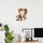 Poster Sargent - Modèle de mise à genoux (Bureau à domicile)