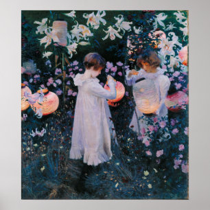 Poster Sargent - Œillet Lily Lily Rose