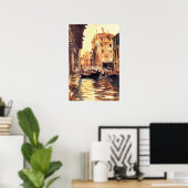 Poster Sargent - Ponte Della Canonica 1903 (Bureau à domicile)