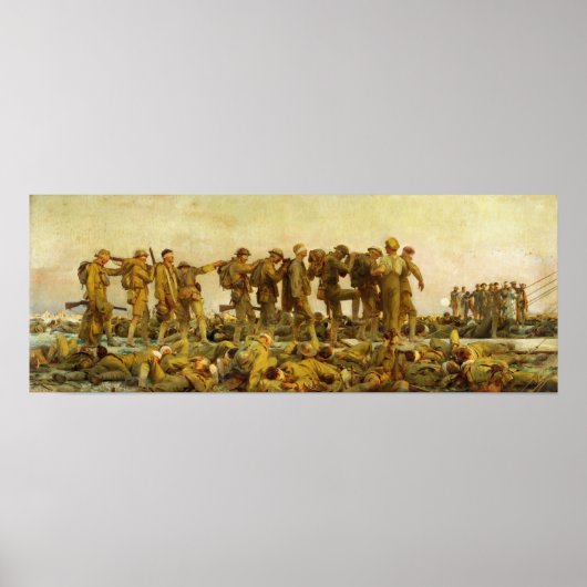 Poster Sargent - Soldats gazés (Devant)