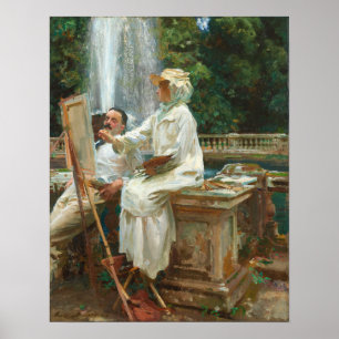 Poster Sargent - The Fountain Villa Torlonia Frascati