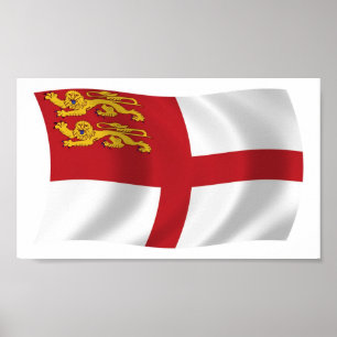 Poster Sark Flag afdrukken